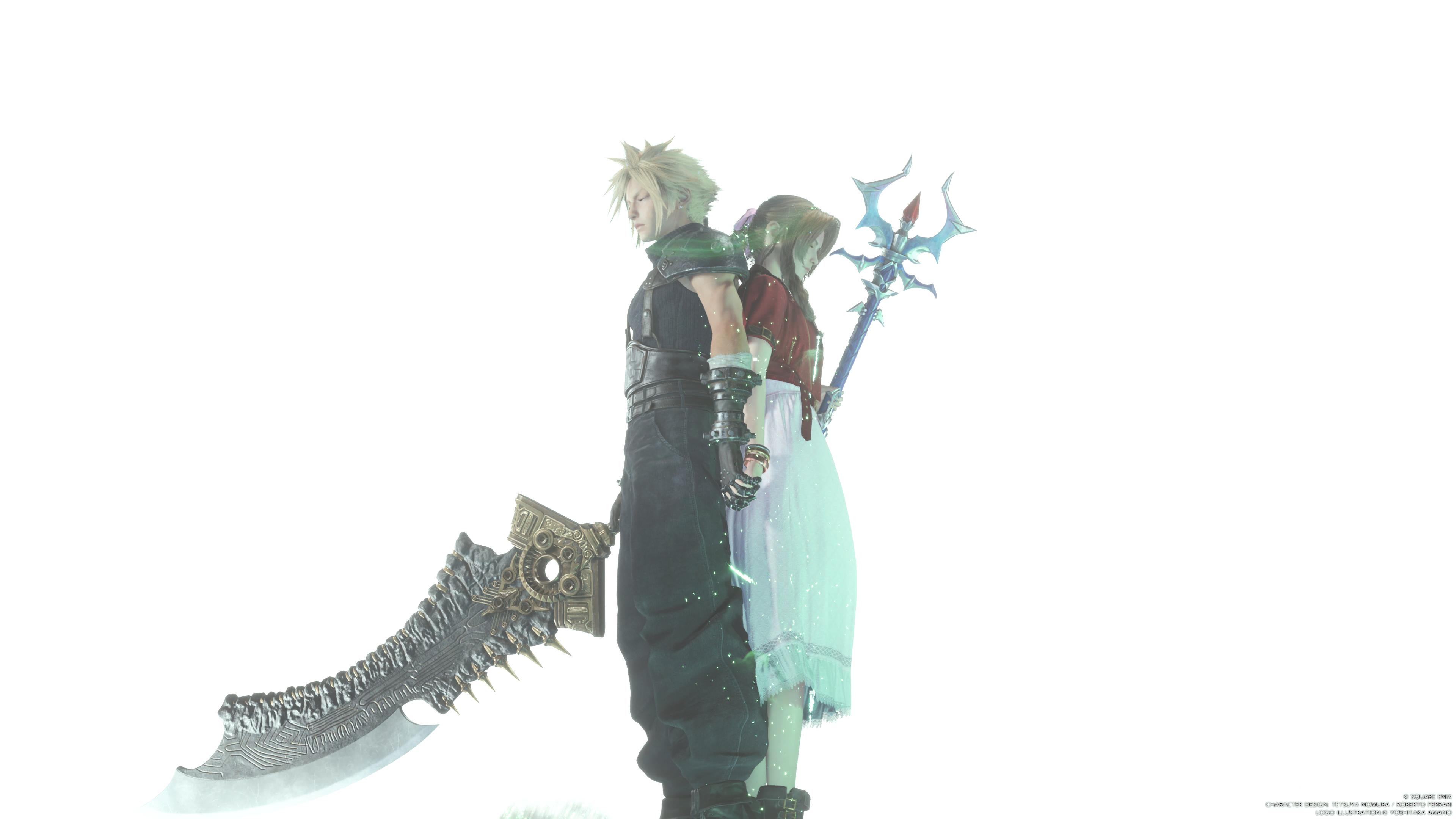 Cloud and Aerith